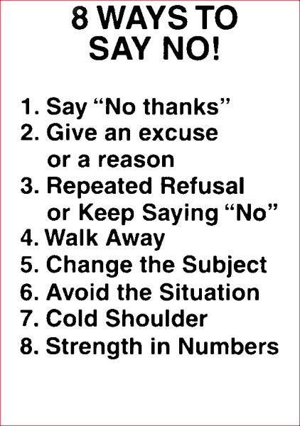 8 Ways To Say No